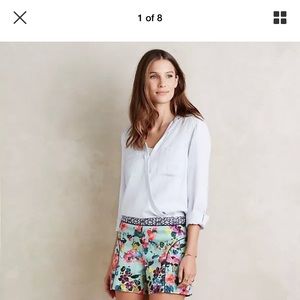 Bnwt cartonnier Anthropologie floral shorts